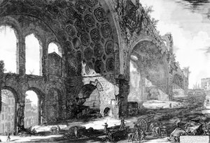 Ansicht der Basilika von Maxentius und Konstantin, aus der Serie 